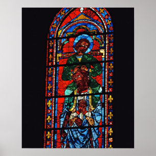 St. John the Evangelist riding the shoulders of Ez Poster