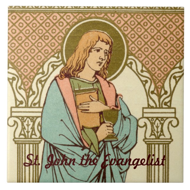 St. John the Evangelist (RLS 07) Ceramic Tile (Front)