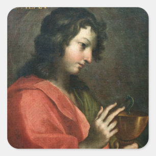 St. John the Evangelist Square Sticker