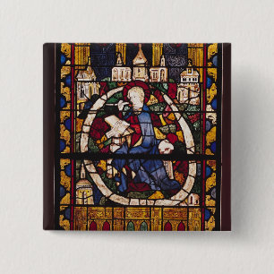 St. John the Evangelist writing the Apocalypse 15 Cm Square Badge
