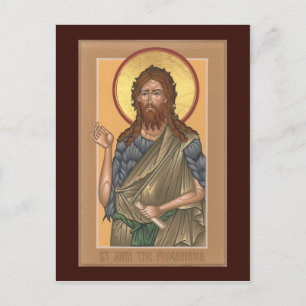 St John the Forerunner Prayer Card