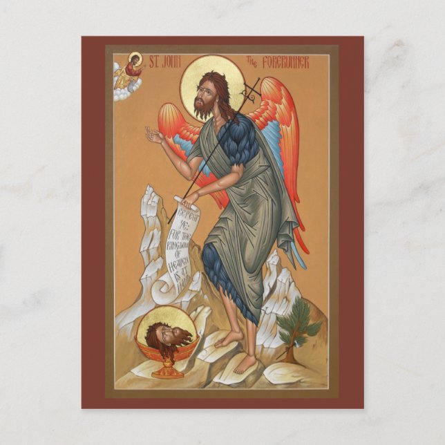 St. John the Forerunnner Prayer Card (Front)