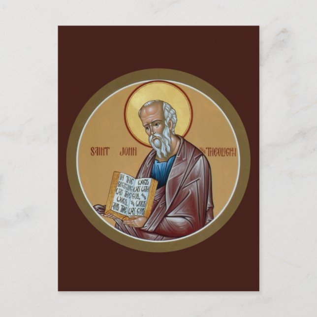 St. John the Theologian Prayer Card (Front)