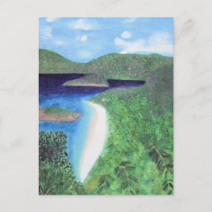 St John, US Virgin Islands Beach View Postcard