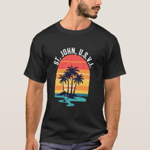 St. John usvi US Virgin Island Souvenir Vacation R T-Shirt