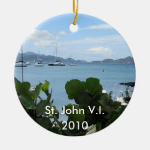 St. John V.I., 2010 Ceramic Tree Decoration