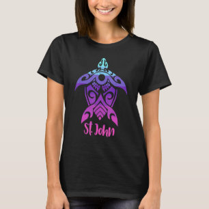St John Vacationtravel Tribal Style Turtle T-Shirt