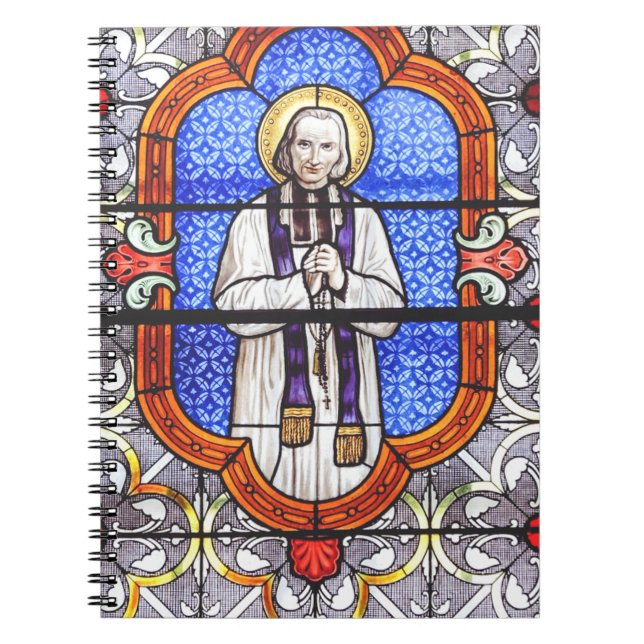St. John Vianney Patron Saint of Parish Priests Notebook (Front)