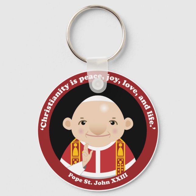 St. John XXIII Key Ring (Front)