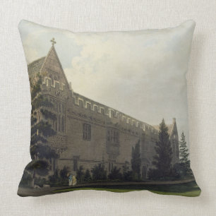 St. John's College seen from the garden, illustrat Cushion