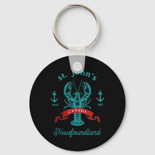 St Johns Newfoundland Canada Lobster Vacation Souv Key Ring