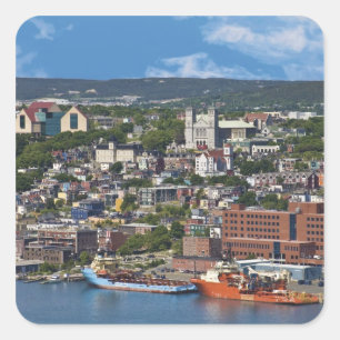 St. John's, Newfoundland, Canada, the coastline Square Sticker