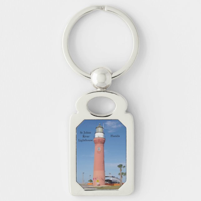 St. Johns River Lighthouse metal key chain (Front)