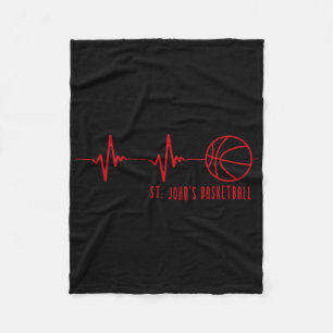St. John's Sketll Heartbeat Shirt  Fleece Blanket