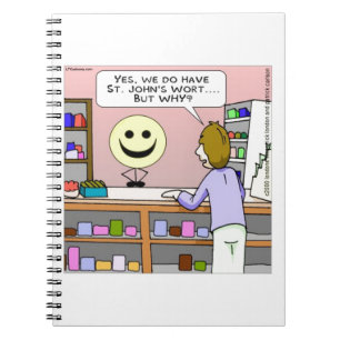 St Johns Wort Rick London Funny Notebook