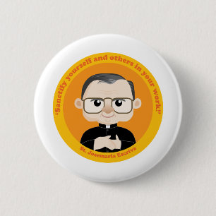 St. Josemaria Escriva 6 Cm Round Badge