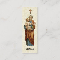 St. Joseph Altar Feast Day Holy Card Favour