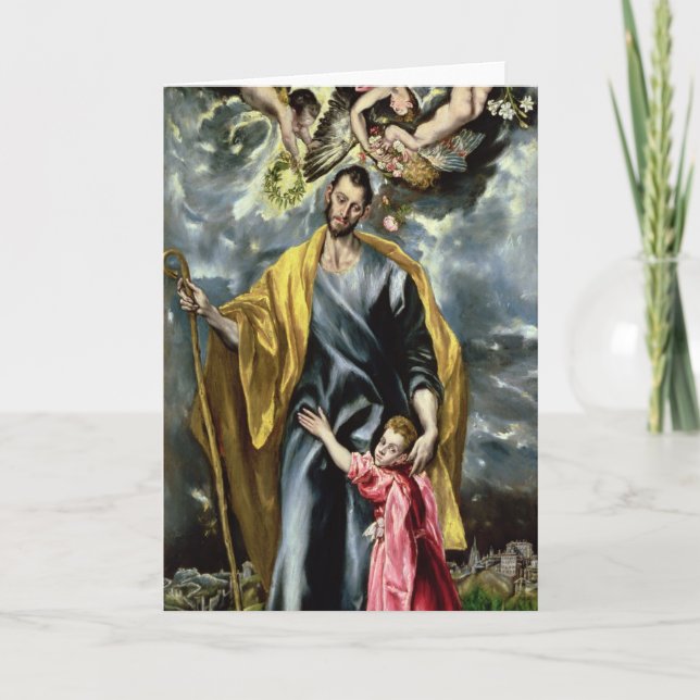 St. Joseph and the Christ Child, 1597-99 Card (Front)