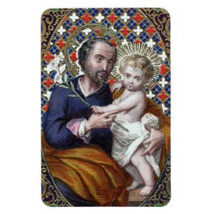 St. Joseph and the Christ Child (DPT 002) Magnet