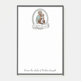 St. Joseph Baby Jesus Traditional Catholic Post-it Notes