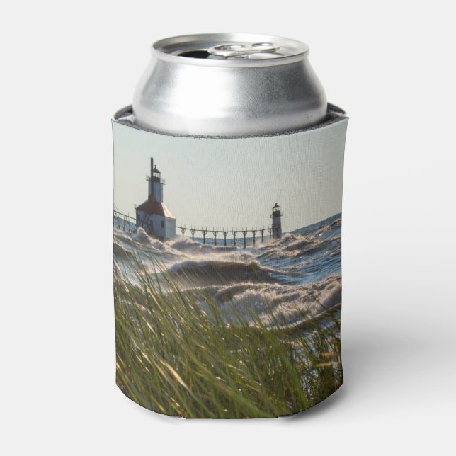 St Joseph Behind Sea Oats Can Cooler (Can Front)