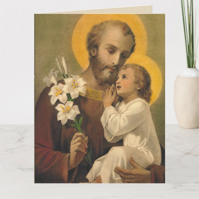 St. Joseph Birthday Card for Special Friend (Front)