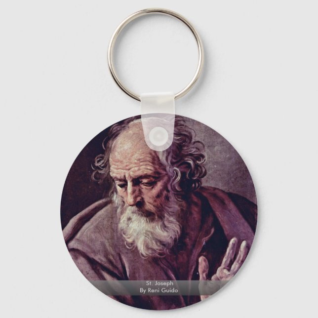 St. Joseph By Reni Guido Key Ring (Front)