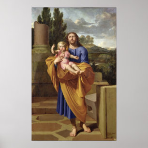 St. Joseph Carrying the Infant Jesus, 1665 Poster