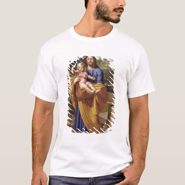 St. Joseph Carrying the Infant Jesus, 1665 T-Shirt (Front)