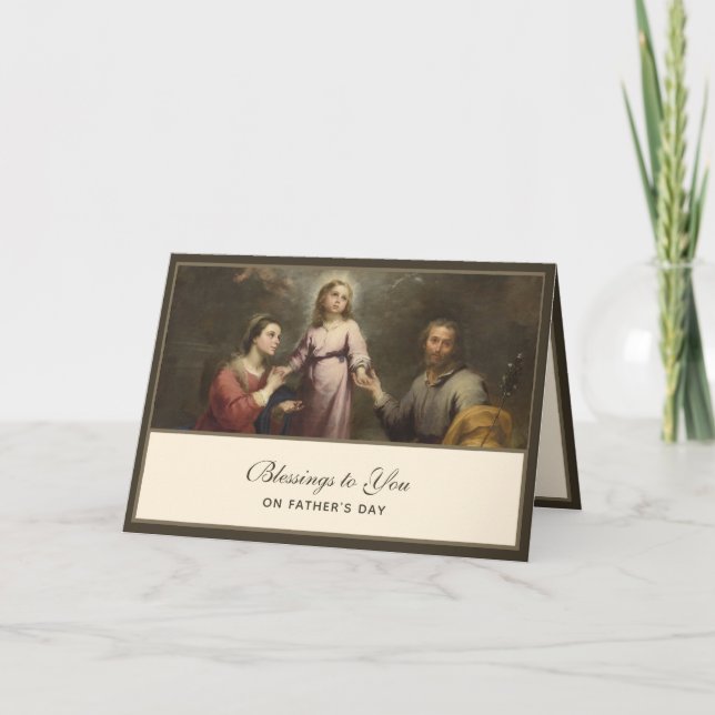 St. Joseph Catholic Father’s Day Blessings Card (Front)