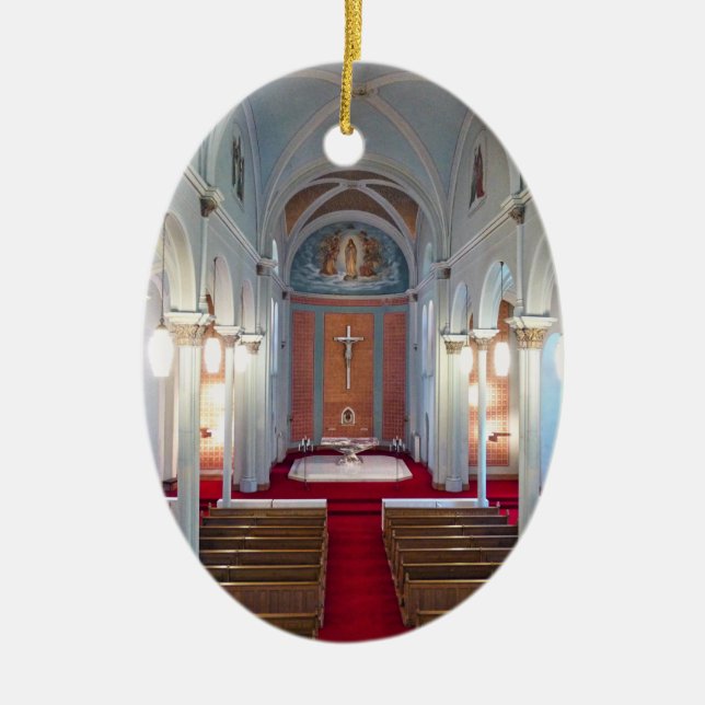 St. Joseph Chapel Ceramic Ornament (Front)