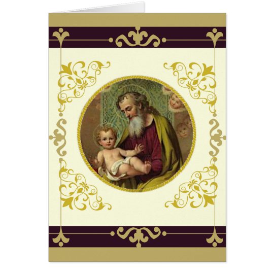 St. Joseph & Child Jesus FATHER'S DAY Card