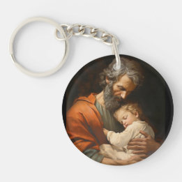 St. Joseph & Child Jesus Key Ring