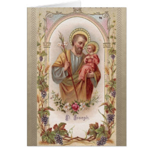 St. Joseph Child Jesus Religious Vintage