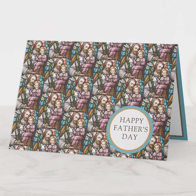 St. Joseph  Fathers Day Catholic Religious  Card (Creator Uploaded)