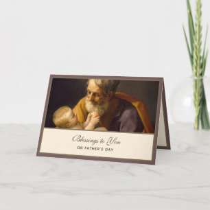 St. Joseph Fathers Day Jesus Religious Card