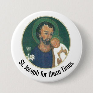 St. Joseph for these Times 7.5 Cm Round Badge