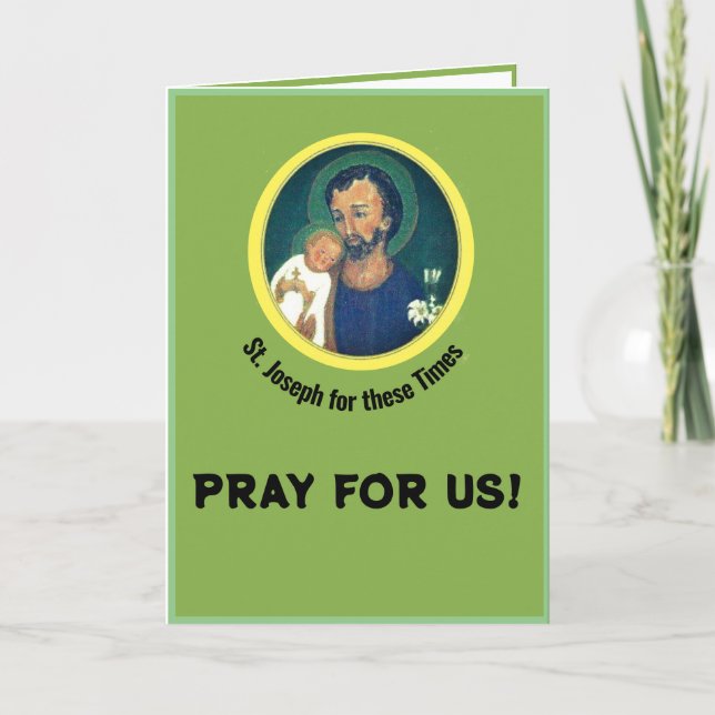 St Joseph for these Times Card (Front)