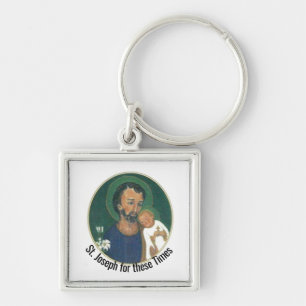 St Joseph for these Times Key Ring