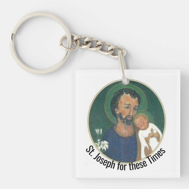 St Joseph for these Times Key Ring (Front)
