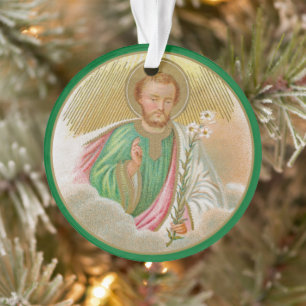 St. Joseph from a ‘Pilgrimage Card’ (Detail; B 01) Ornament