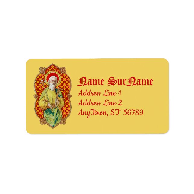 St. Joseph from a Trade Card (TC 01) Label (Front)