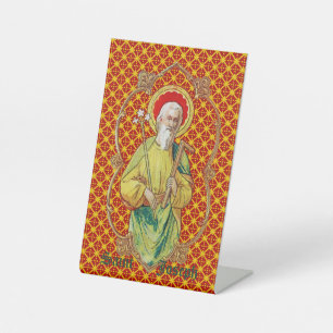 St. Joseph from a Trade Card (TC 01) Pedestal Sign