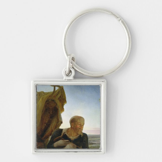 St Joseph from 'Rest on the Flight into Egypt' Key Ring (Front)