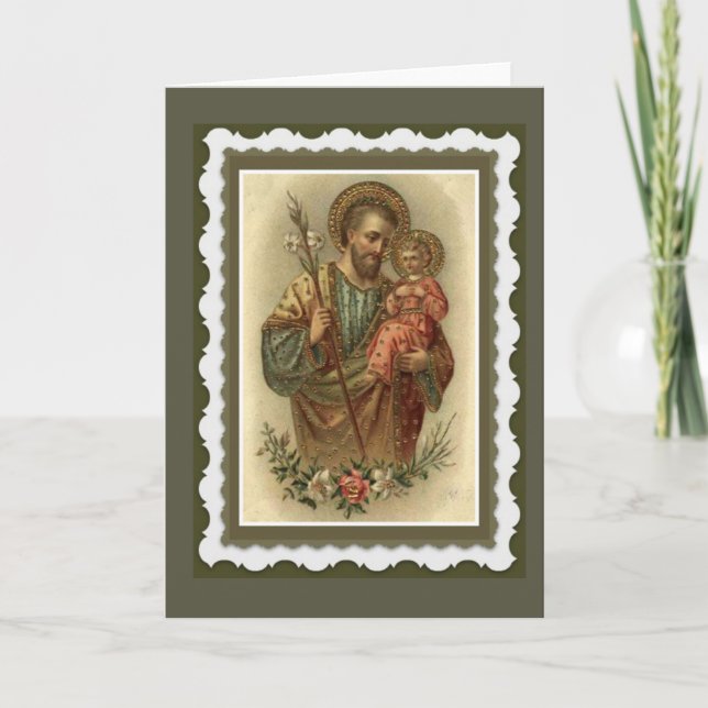 St. Joseph Greeting Card w/prayer (Front)