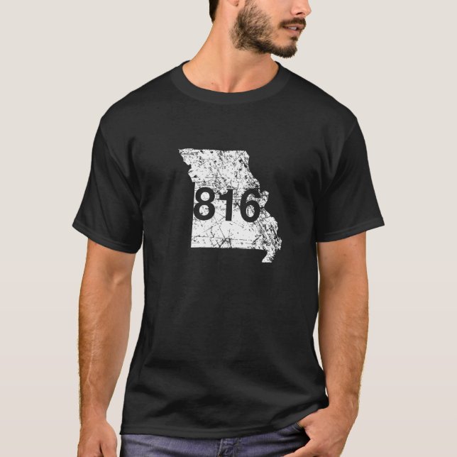St. Joseph Kansas City Area Code 816 Shirt, Missou T-Shirt (Front)