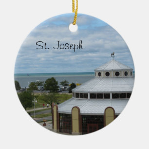 St. Joseph, Michigan Ceramic Tree Decoration