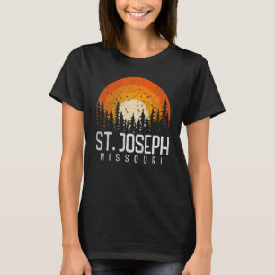 St Joseph Missouri MO Retro Vintage 70s 80s 90s T-Shirt