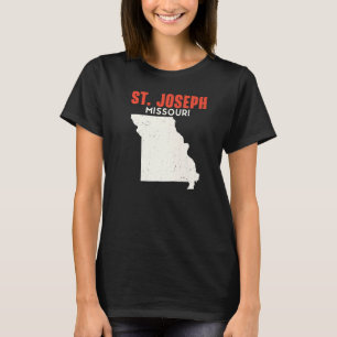 St Joseph Missouri USA State America Travel Missou T-Shirt