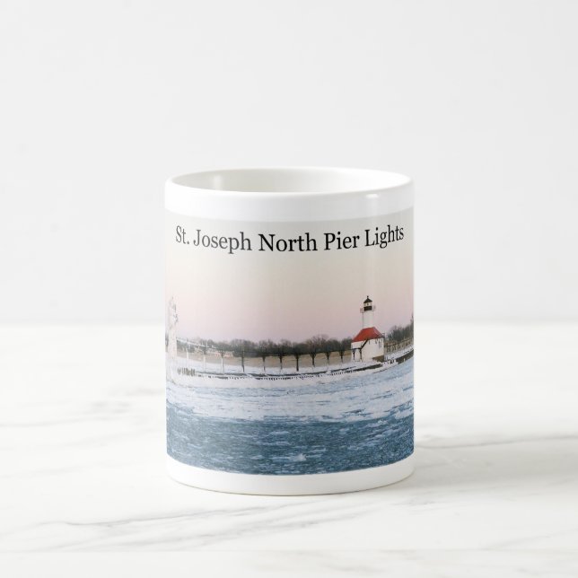 St. Joseph North Pier Lights mug (Center)